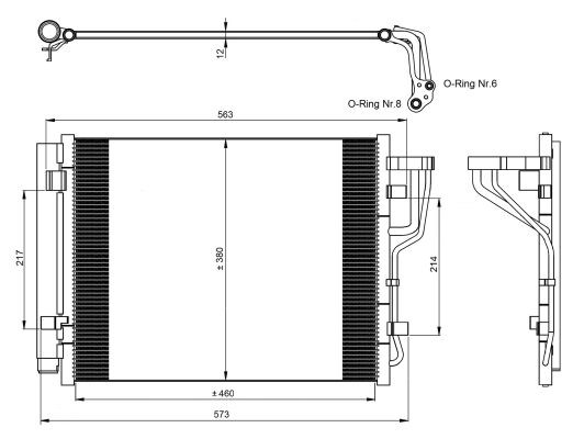 Kondensor, klimatanläggning Nrf 35986 NRF