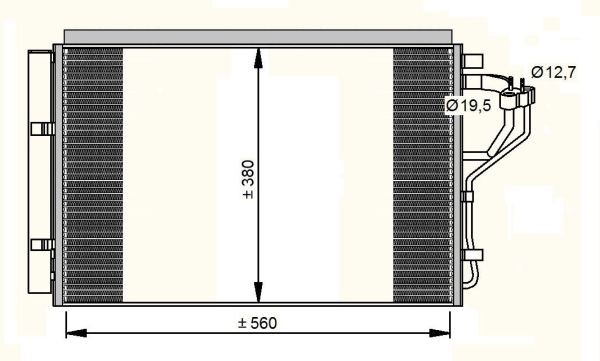 Kondensor, klimatanläggning Nrf 35996 NRF