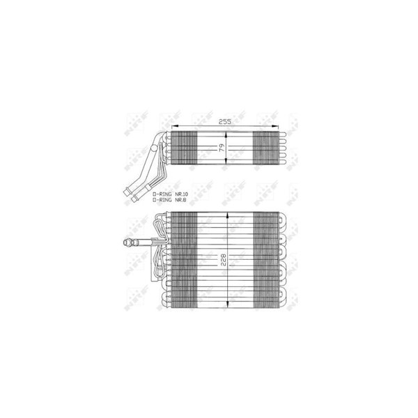 Förångare, klimatanläggning, Cylinder 2, Cylinder 3, Cylinder 4, NRF Förångare, klimatanläggning, Cylinder 2, Cylinder 3, Cylinder 4, NRF