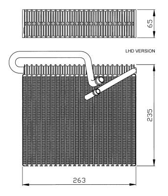 Förångare, klimatanläggning, Fram Nrf 36102 NRF