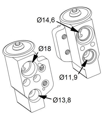 Expansionsventil, klimatanläggning, Fram Nrf 38417 NRF