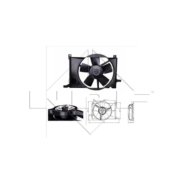 Fläkt, kylare 12V Nrf 47009 NRF Fläkt, kylare 12V Nrf 47009 NRF