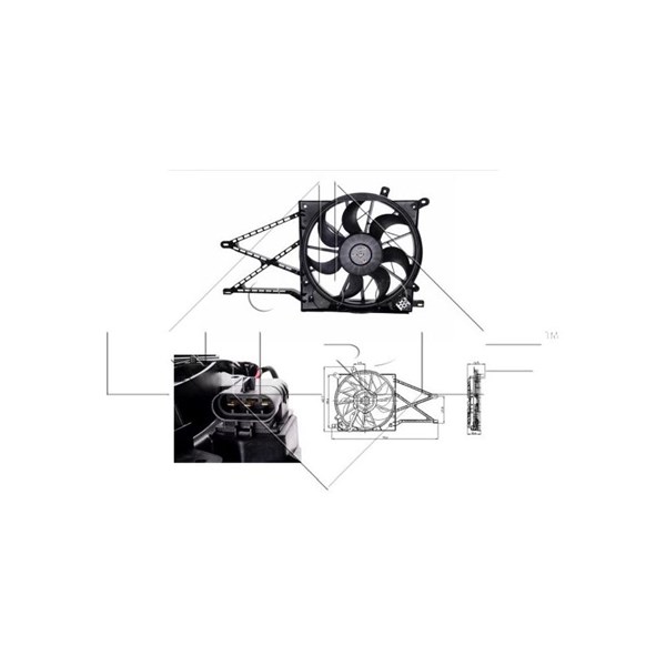 Fläkt, kylare 12V Nrf 47015 NRF