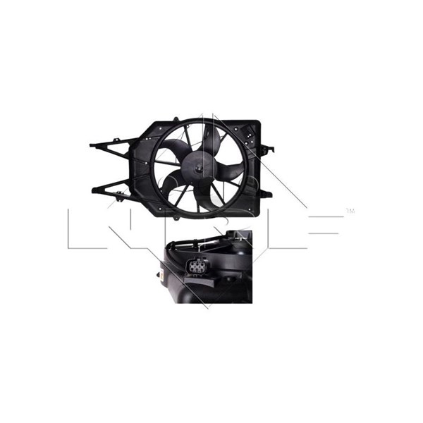 Fläkt, kylare 12V Nrf 47034 NRF