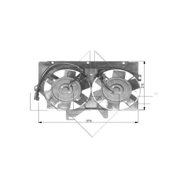 Fläkt, kylare 12V Nrf 47036 NRF