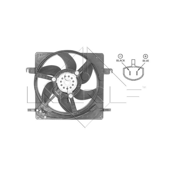 Fläkt, kylare 12V Nrf 47037 NRF