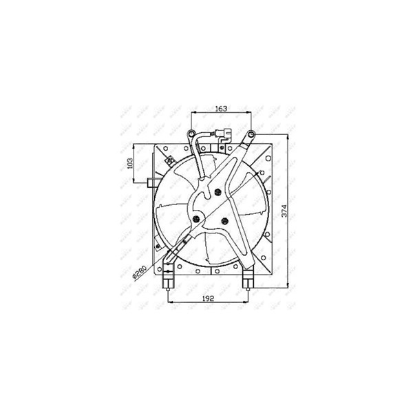Fläkt, kylare 12V Nrf 47044 NRF Fläkt, kylare 12V Nrf 47044 NRF