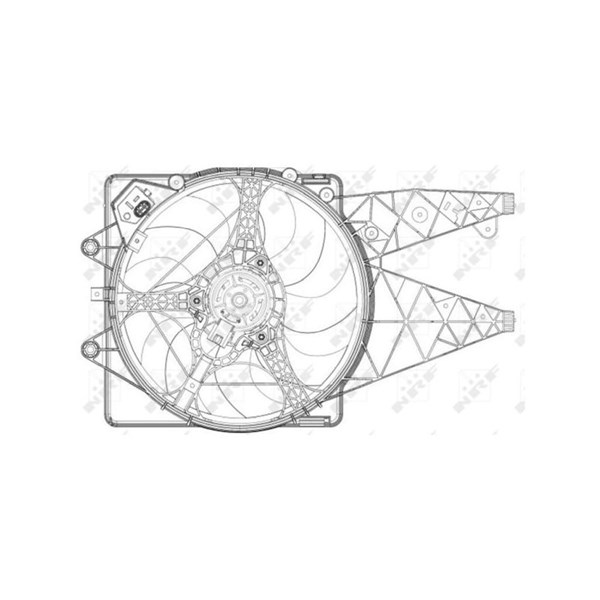 Fläkt, kylare 12V Nrf 47203 NRF