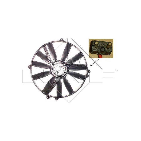 Fläkt, kylare 12V, Fram Nrf 47300 NRF