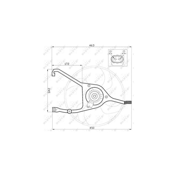 Fläkt, kylare 12V Nrf 47448 NRF Fläkt, kylare 12V Nrf 47448 NRF