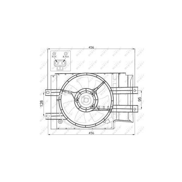Fläkt, kylare 12V Nrf 47472 NRF Fläkt, kylare 12V Nrf 47472 NRF