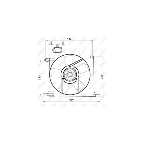 Fläkt, kylare 12V Nrf 47484 NRF