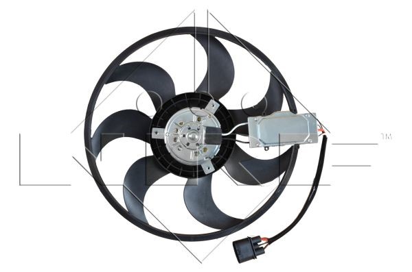 Fläkt, kylare 12V, Höger Nrf 47588 NRF