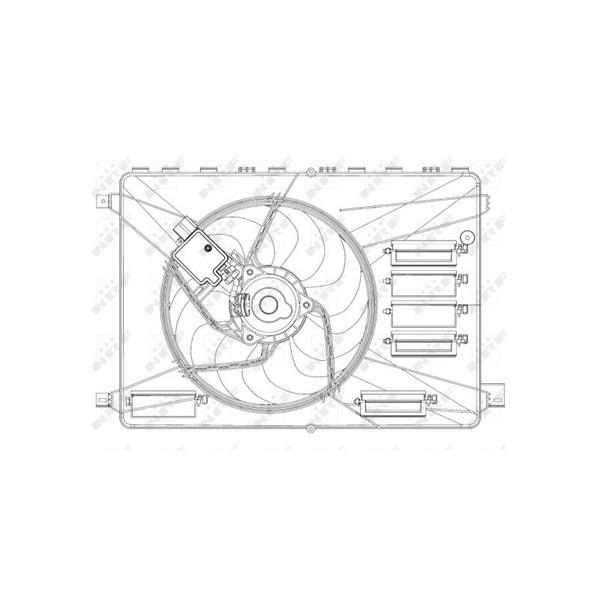Fläkt, kylare 12V Nrf 47626 NRF