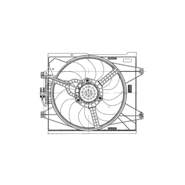 Fläkt, kylare 12V Nrf 47655 NRF