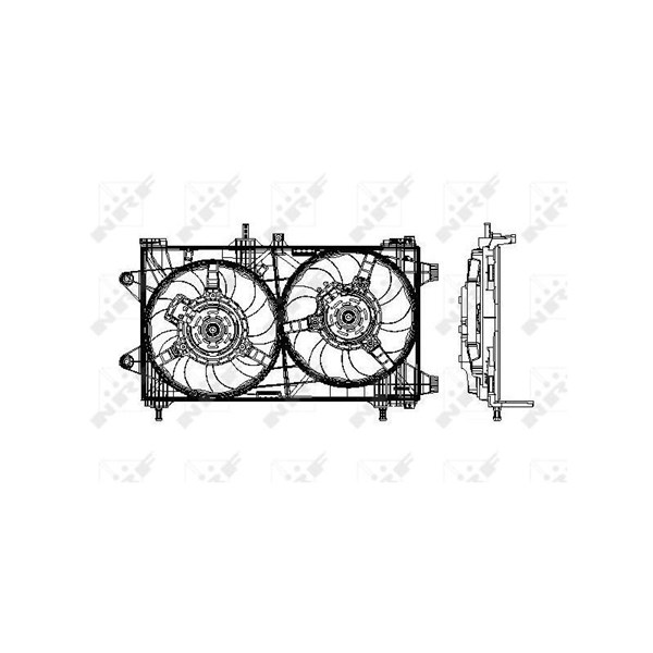 Fläkt, kylare 12V Nrf 47802 NRF