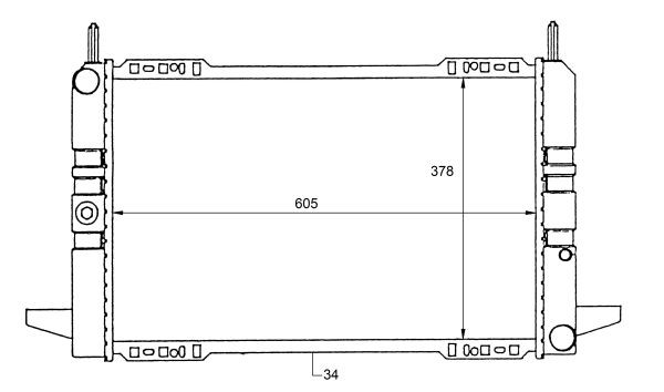 Kylare, motorkylning Nrf 50111 NRF
