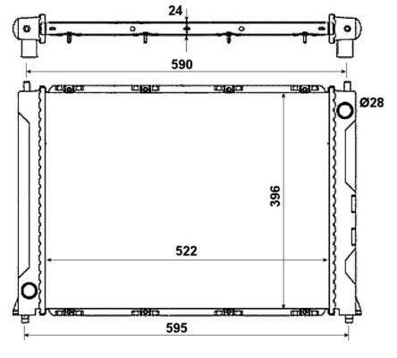 Kylare, motorkylning Nrf 50121 NRF