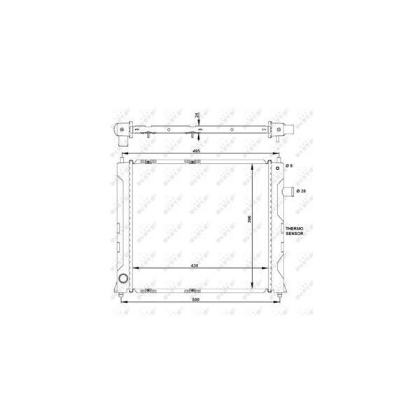 Kylare, motorkylning Nrf 50128 NRF Kylare, motorkylning Nrf 50128 NRF