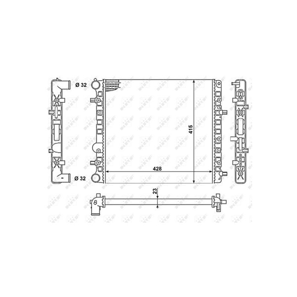 Kylare, motorkylning Nrf 50140 NRF Kylare, motorkylning Nrf 50140 NRF