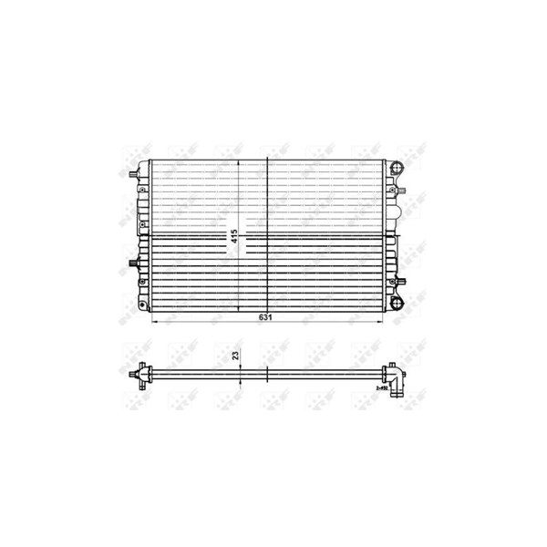 Kylare, motorkylning Nrf 50141 NRF