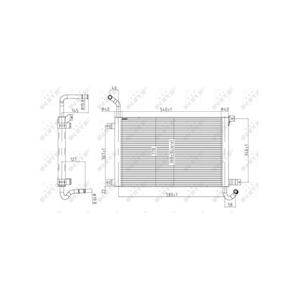 Kylare, motorkylning Nrf 50144 NRF