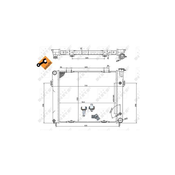 Kylare, motorkylning Nrf 50202 NRF Kylare, motorkylning Nrf 50202 NRF