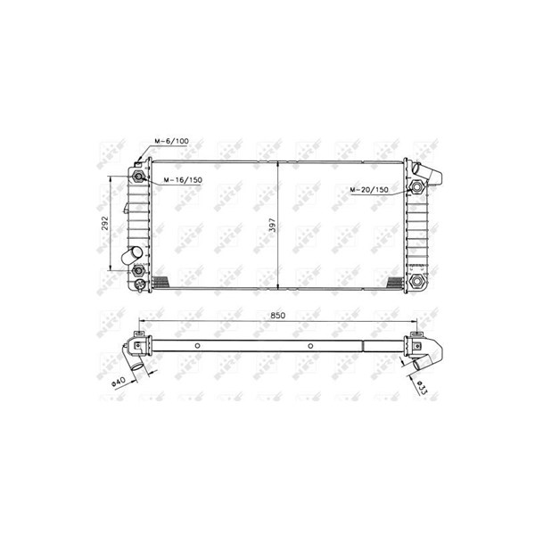 Kylare, motorkylning Nrf 50208 NRF Kylare, motorkylning Nrf 50208 NRF