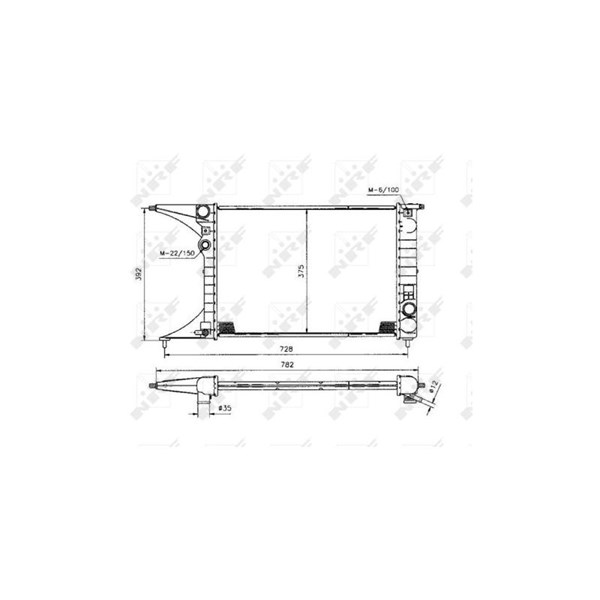 Kylare, motorkylning Nrf 50222 NRF Kylare, motorkylning Nrf 50222 NRF