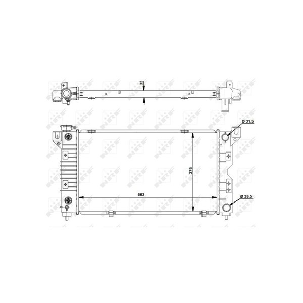 Kylare, motorkylning Nrf 50238 NRF Kylare, motorkylning Nrf 50238 NRF