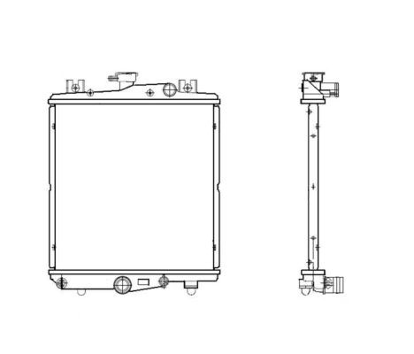 Kylare, motorkylning Nrf 50302 NRF