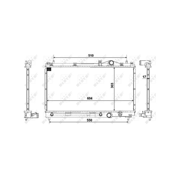 Kylare, motorkylning Nrf 50332 NRF Kylare, motorkylning Nrf 50332 NRF