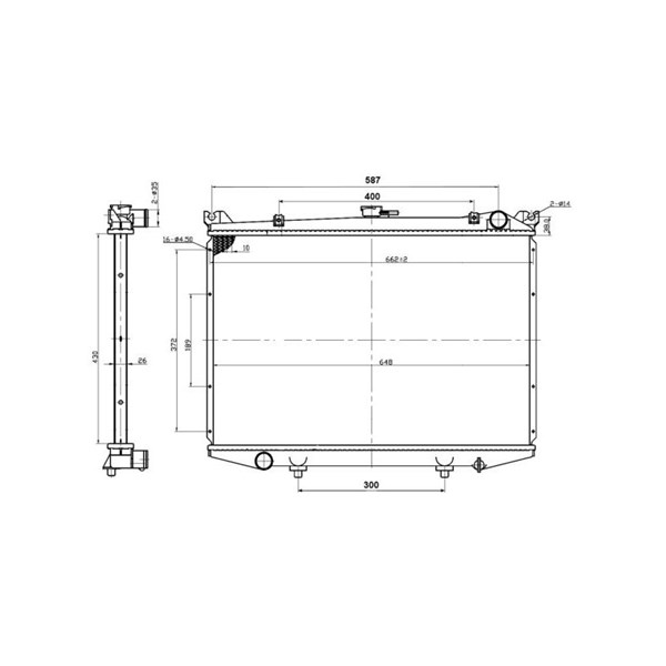 Kylare, motorkylning Nrf 503492 NRF Kylare, motorkylning Nrf 503492 NRF