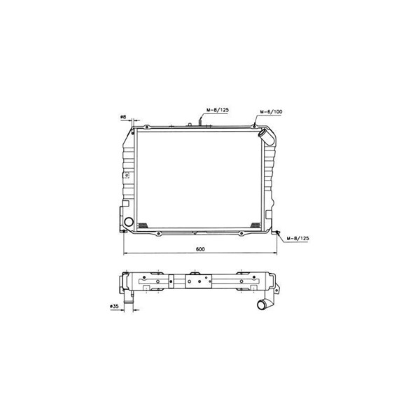 Kylare, motorkylning Nrf 503962 NRF