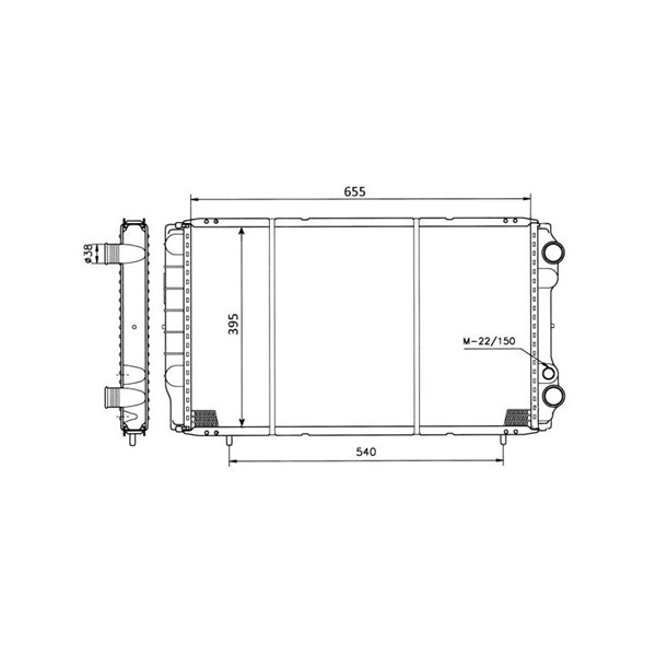 Kylare, motorkylning Nrf 50403 NRF