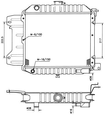Kylare, motorkylning Nrf 504067 NRF