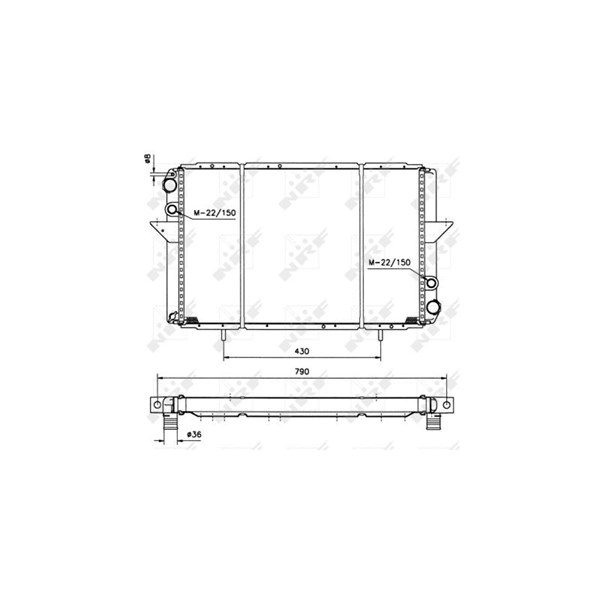 Kylare, motorkylning Nrf 50410 NRF Kylare, motorkylning Nrf 50410 NRF