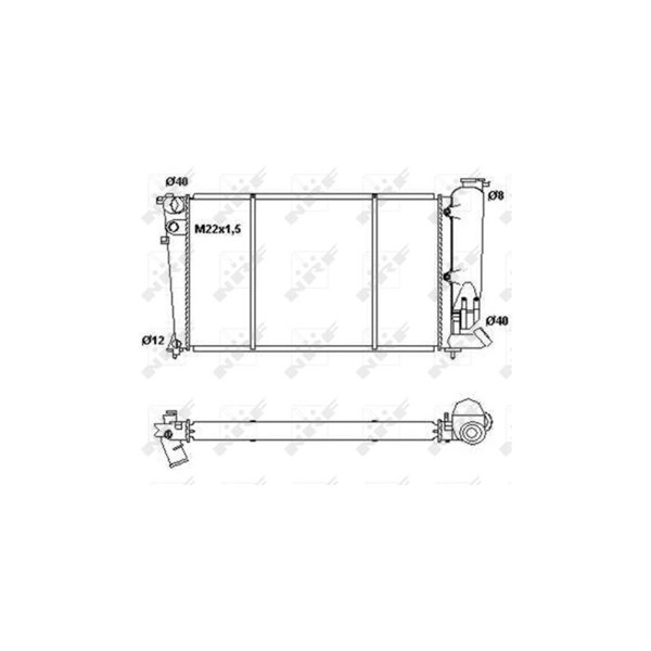 Kylare, motorkylning Nrf 50414 NRF