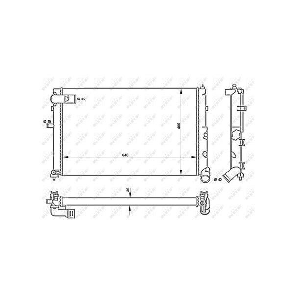 Kylare, motorkylning Nrf 50418 NRF Kylare, motorkylning Nrf 50418 NRF
