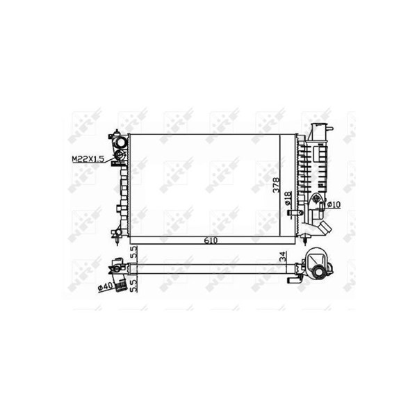 Kylare, motorkylning Nrf 50419 NRF Kylare, motorkylning Nrf 50419 NRF