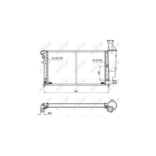 Kylare, motorkylning Nrf 50423 NRF