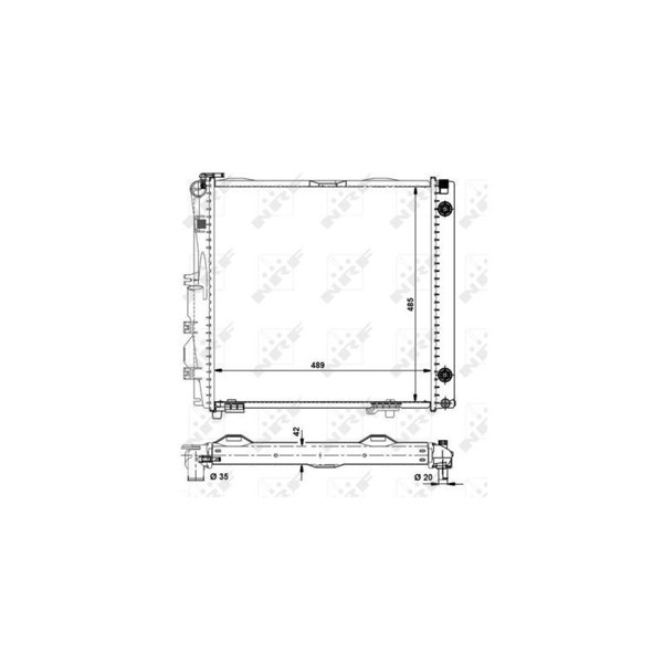 Kylare, motorkylning Nrf 504258 NRF Kylare, motorkylning Nrf 504258 NRF
