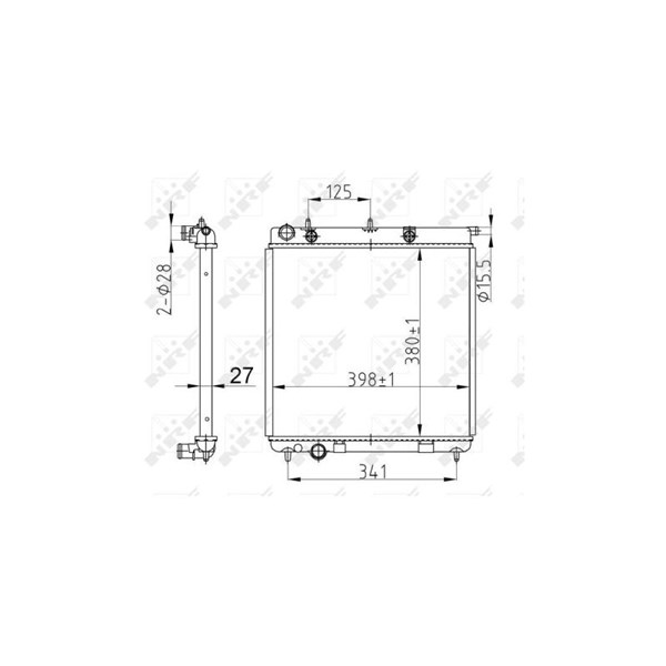 Kylare, motorkylning Nrf 50429 NRF