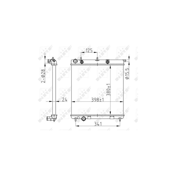 Kylare, motorkylning Nrf 50429A NRF