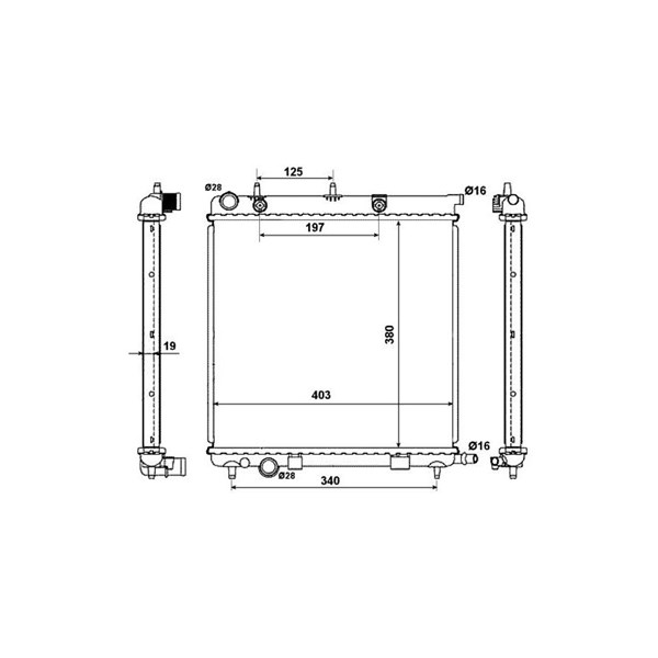 Kylare, motorkylning Nrf 50430 NRF
