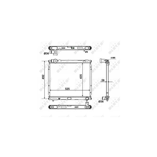 Kylare, motorkylning Nrf 50448 NRF Kylare, motorkylning Nrf 50448 NRF