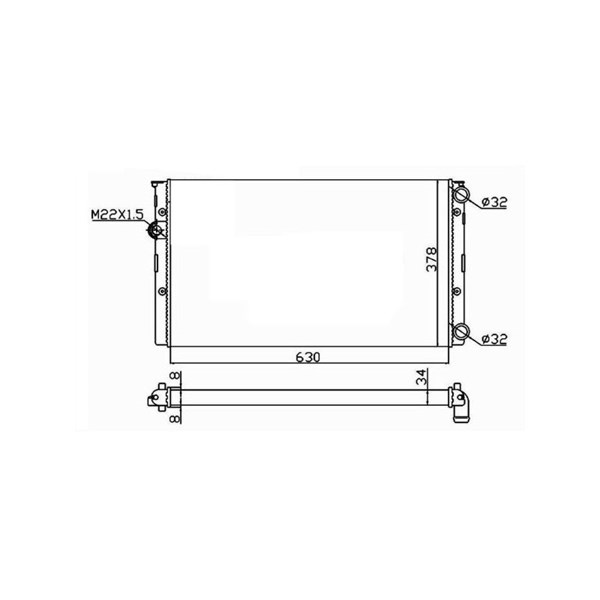 Kylare, motorkylning Nrf 50455 NRF Kylare, motorkylning Nrf 50455 NRF