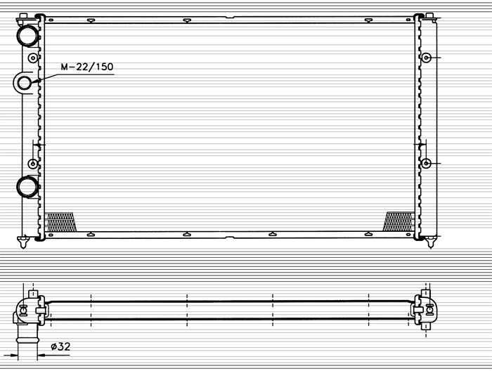 Kylare, motorkylning Nrf 50456 NRF