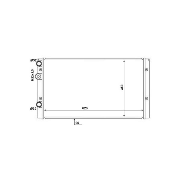 Kylare, motorkylning Nrf 50457 NRF