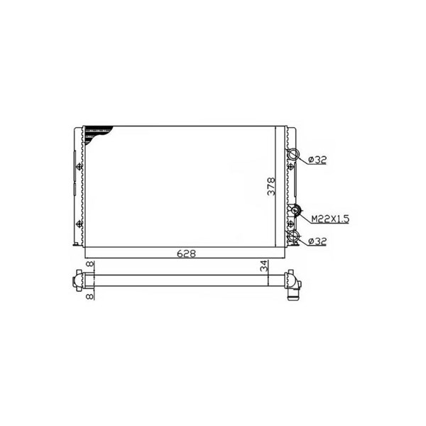 Kylare, motorkylning Nrf 50457A NRF Kylare, motorkylning Nrf 50457A NRF